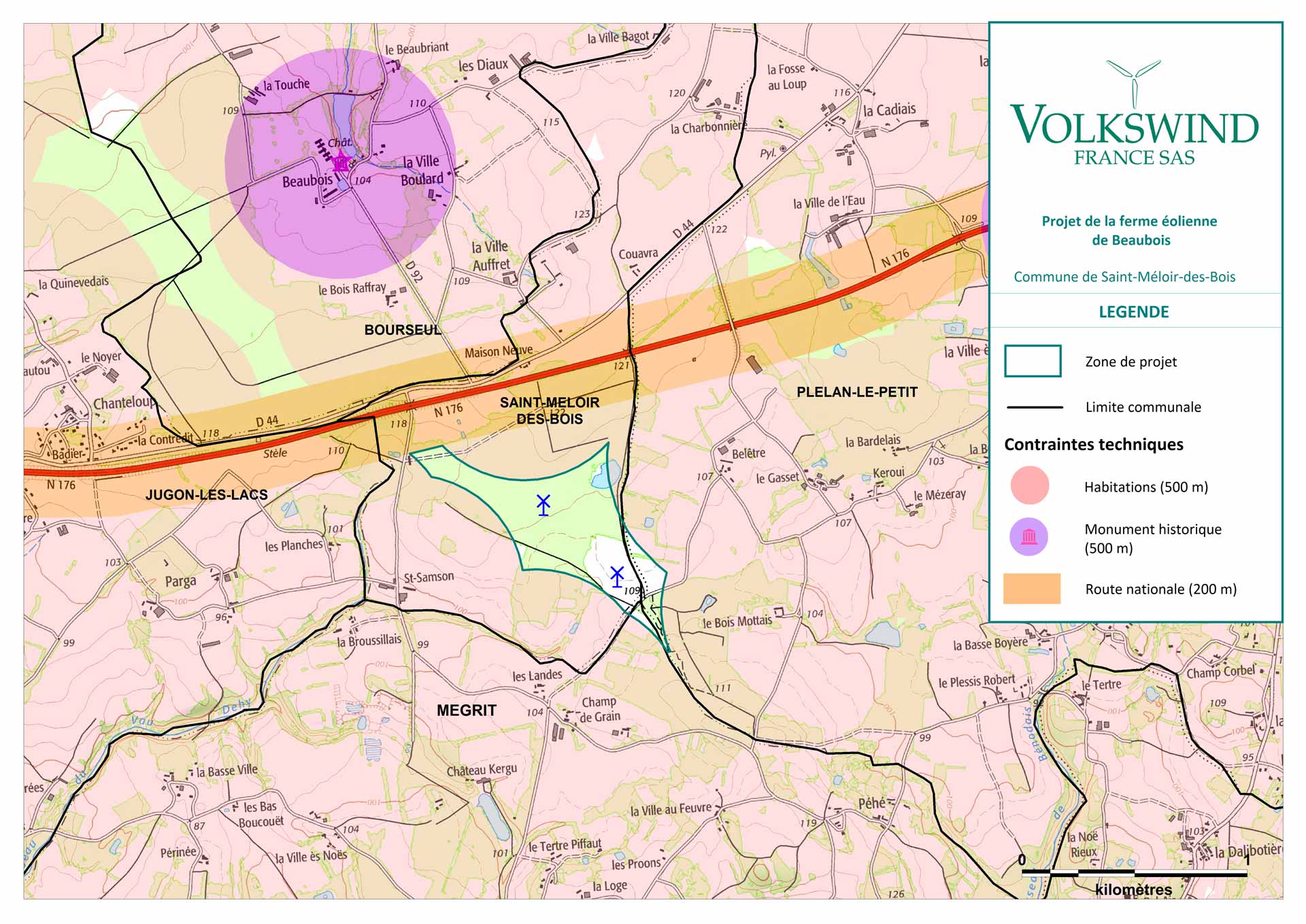 carte des contraintes